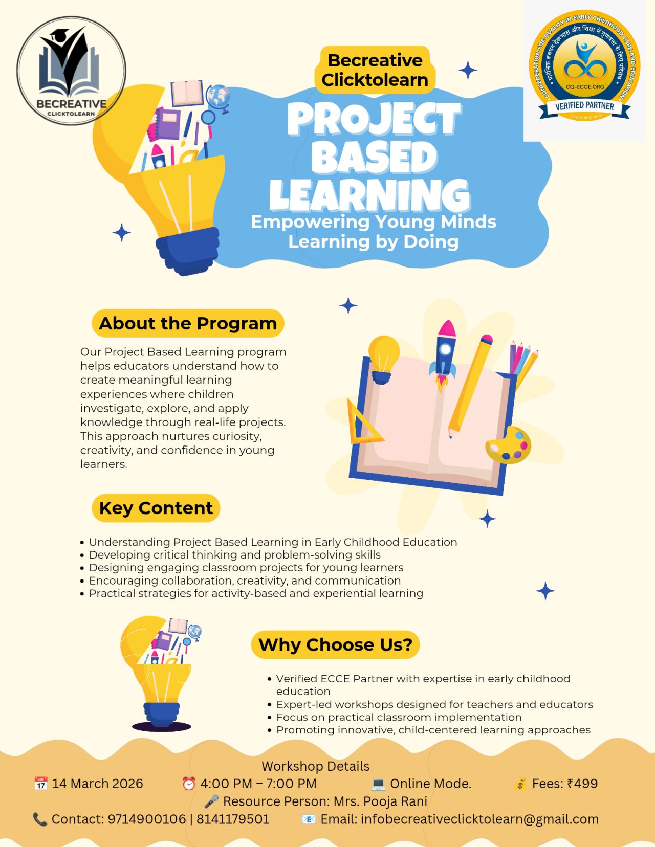 Webinars & Events - Becreative Clicktolearn